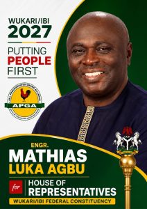 2027: APGA’s Agbu Promises Service-Driven Representation for Wukari/Ibi
