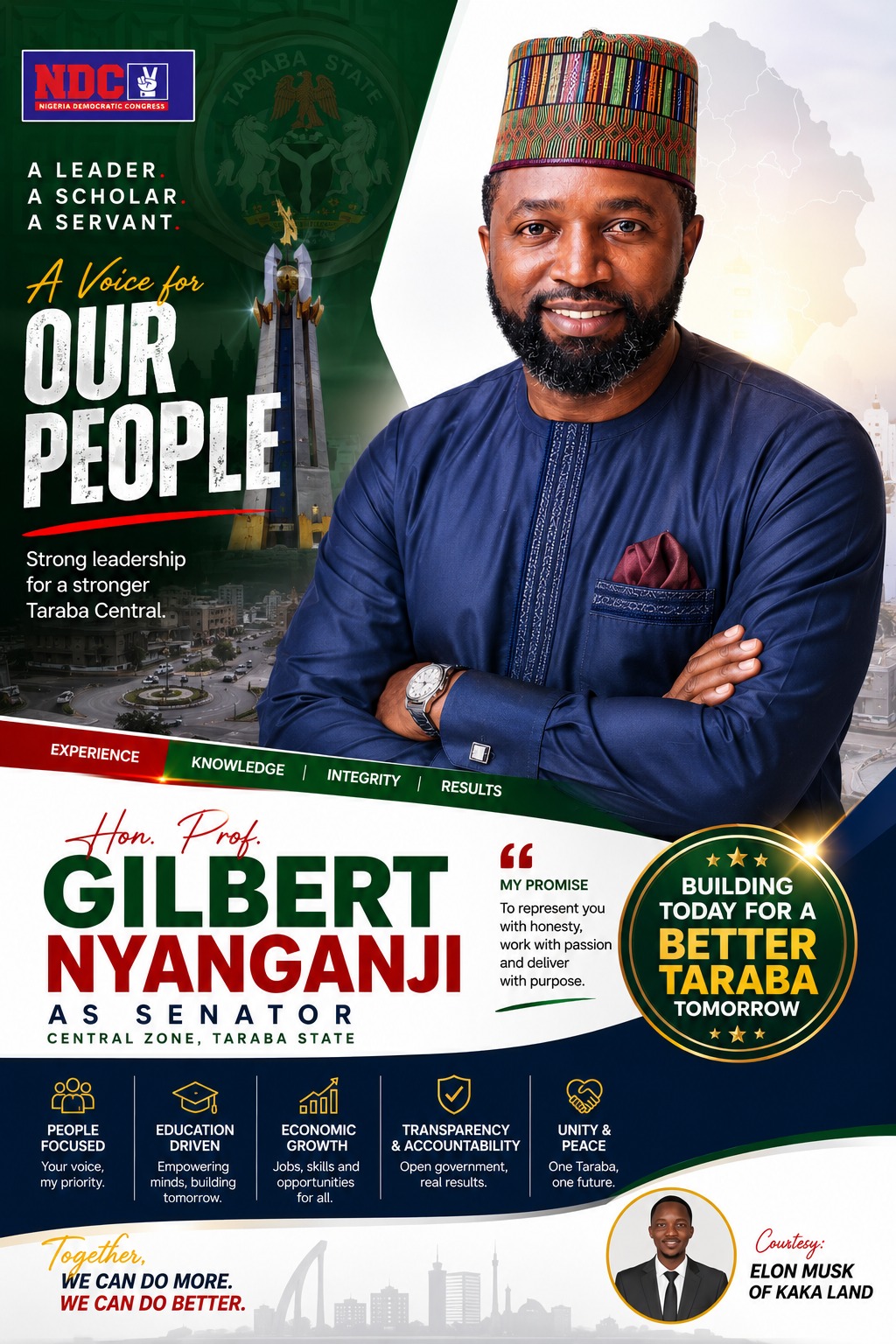 TARABA CENTRAL AT A CROSSROADS: THE TIME FOR SERIOUS REPRESENTATION - By: Elon Musk of Kaka Land