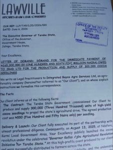 N650m Debt Demand Hits Taraba Government Over Cocoa Seedlings Supply