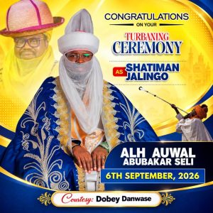 Alh. Auwal Abubakar Turbaned as Shatiman Jalingo 01 in Prestigious Traditional Honour