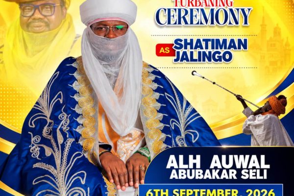 Alh. Auwal Abubakar Turbaned as Shatiman Jalingo 01 in Prestigious Traditional Honour