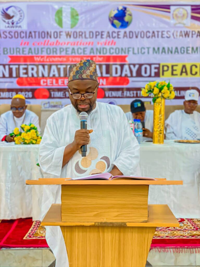 World Peace Day: Kefas Reaffirms Commitment to Peace and Security